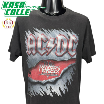 【AC/DC】エーシー・ディーシー "THE RAZORS EDGE" 90's Vintage ツアーTシャツ