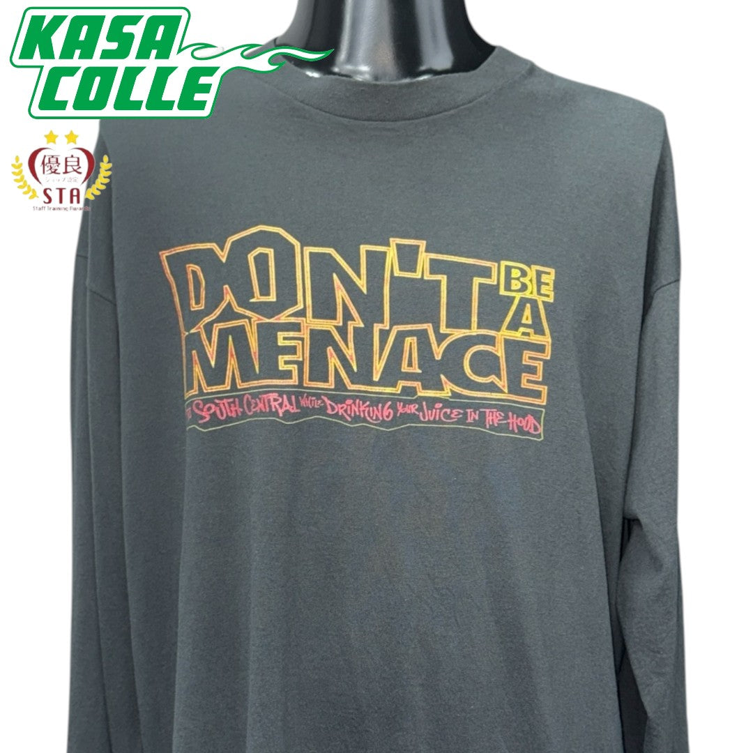【DON'T BE A MENACE】ドント・ビー・ア・メナス "THE SOUNDTRACK" 1995コピーライト 90's Vintage MovieロングスリーブTシャツ