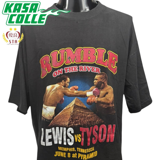 【TYSON vs LEWIS】タイソン vs ルイス "RUMBLE ON THE RIVER" 00's Y2K Vintage Tシャツ