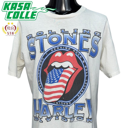 【THE ROLLING STONES】ローリング・ストーンズ "HARLEY-DAVIDSON" 90's Vintage Tシャツ