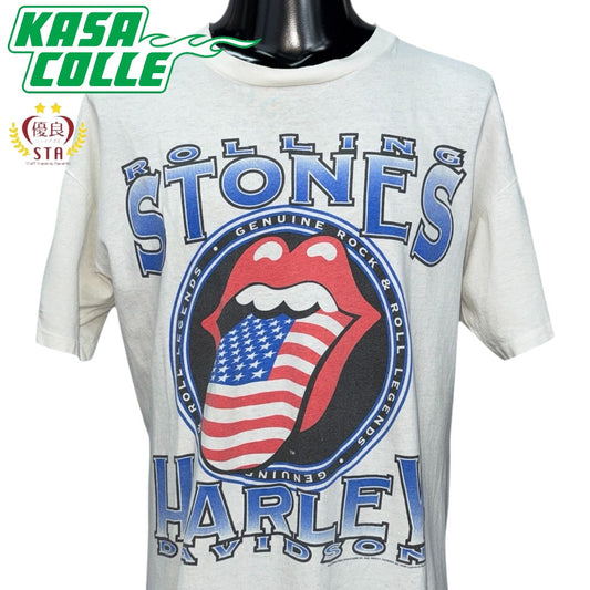 【THE ROLLING STONES】ローリング・ストーンズ "HARLEY-DAVIDSON" 90's Vintage Tシャツ