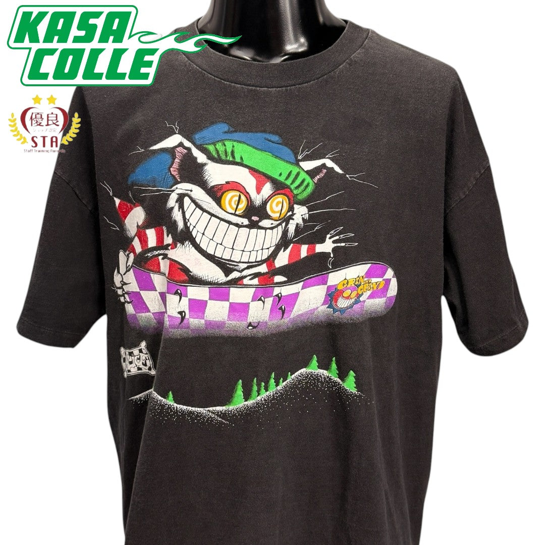 【ALICE IN WONDERLAND】アリスインワンダーランド チェシャ猫 90s Vintage Tシャツ