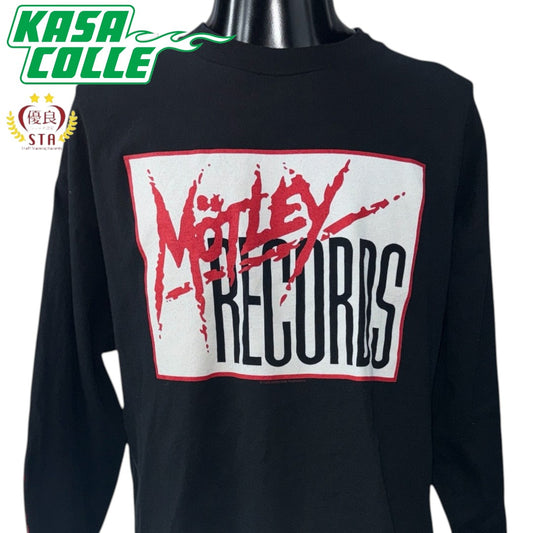 【MOTLEYCRUE】モトリークルー "MOTLEY RECORDS" Vintage ロングスリープTシャツ