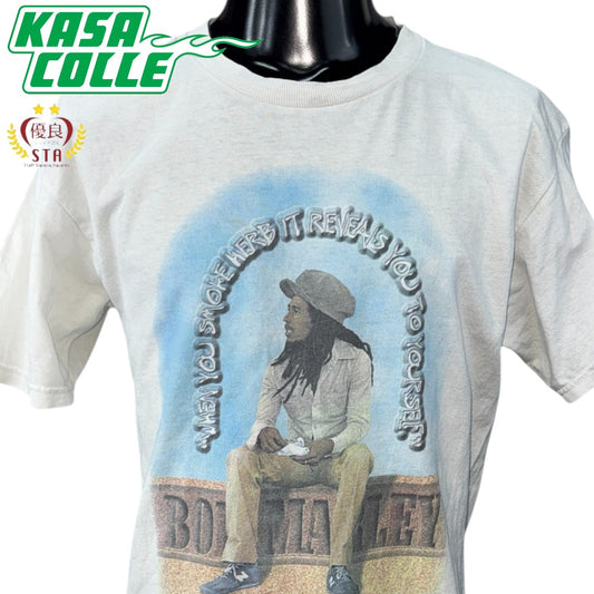 【BOB MARLEY】ボブ・マーリー "WHEN YOU SMOKE HERB..." 90's Vintage Tシャツ