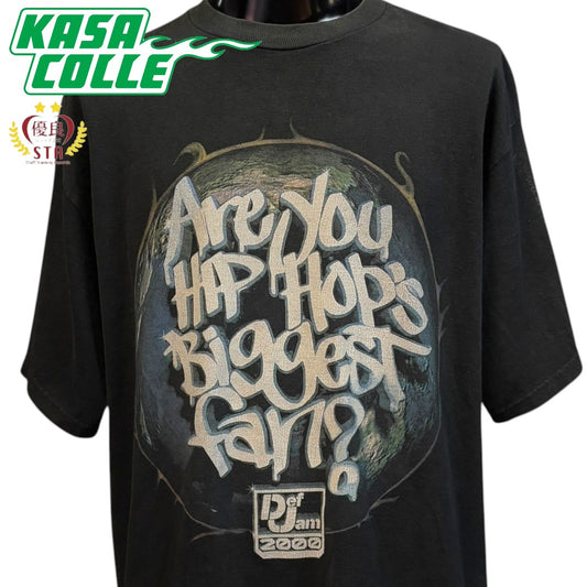 [DEF JAM] Def Jam "2000 Are You HIP HOP'S Biggest Fan?" T-Shirt XL