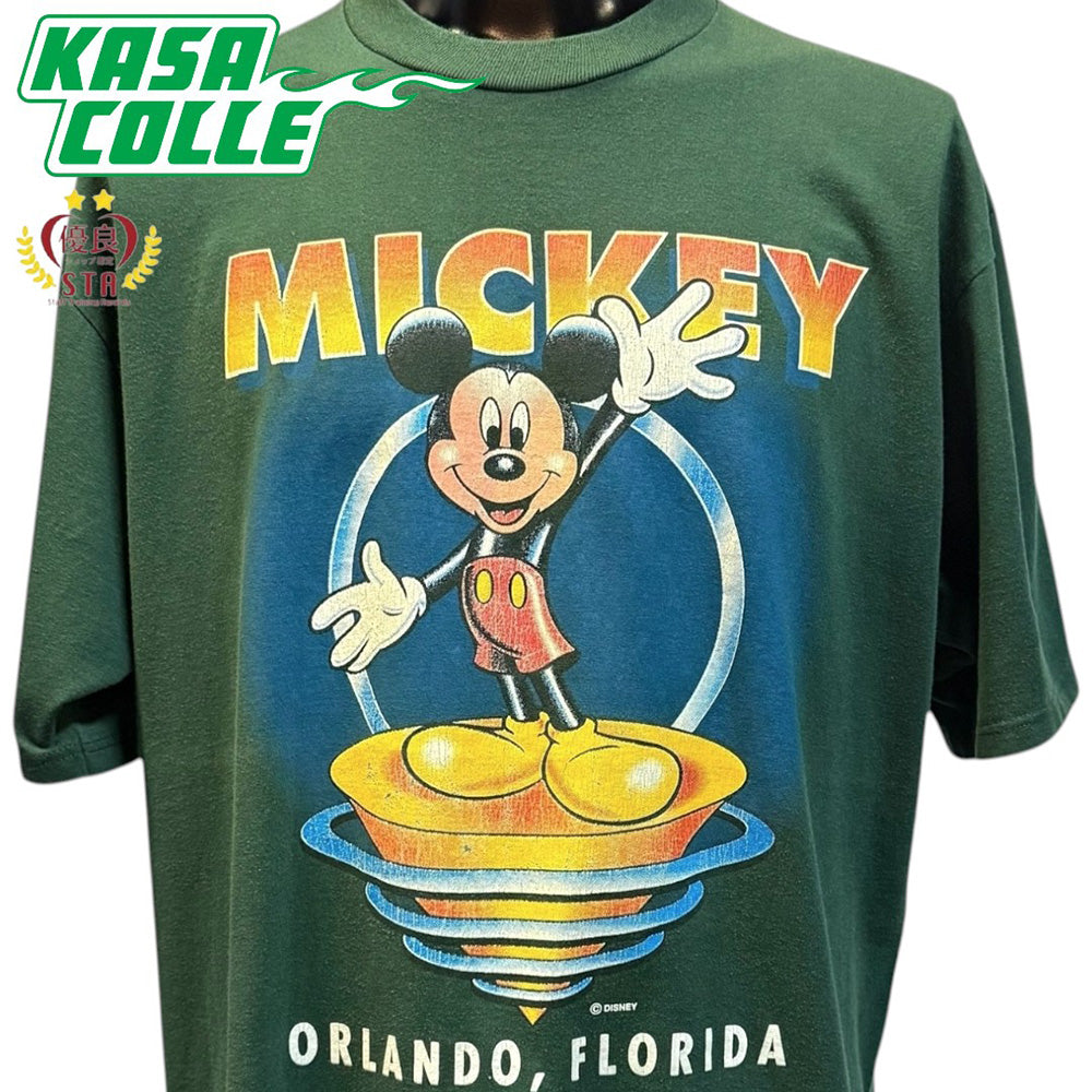 [DISNEY] Disney MICKEY Mickey Mouse ORLANDO FLORIDA USA Made T-shirt XL