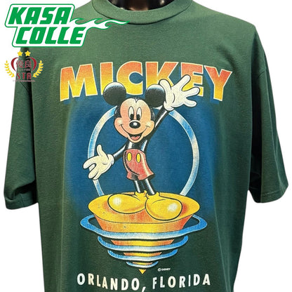[DISNEY] Disney MICKEY Mickey Mouse ORLANDO FLORIDA USA Made T-shirt XL