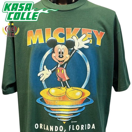 [DISNEY] Disney MICKEY Mickey Mouse ORLANDO FLORIDA USA Made T-shirt XL