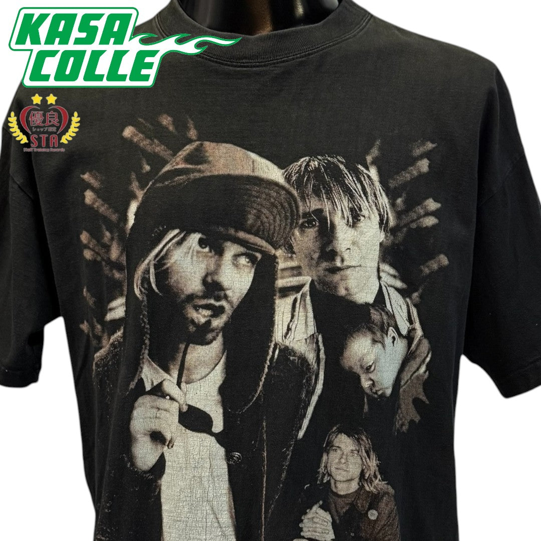 [KURT COBAIN] Kurt Cobain "NIRVANA" 90's Vintage T-shirt (Size L)