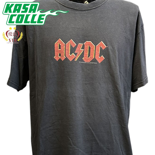 AC/DC Front Logo Fruit of the Loom Tag T-Shirt, Size XL
