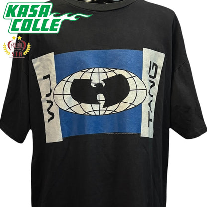 WU TANG CLAN 1997 BLUE LOGO POLYGRAM Vintage T-shirt, Size XL