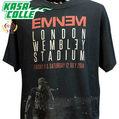 【EMINEM】エミネム LONDON WEMBLEY STADIUM TOUR 2014 Tシャツ L