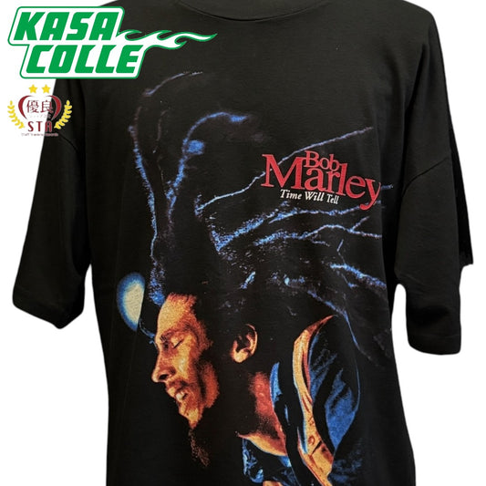 [BOB MARLEY] Bob Marley Time Will Tell vintage T-shirt XL
