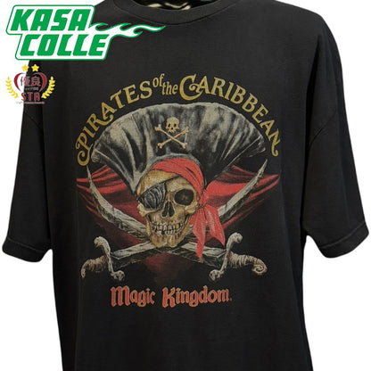 【PIRETES OF CARIBBEAN】パイレーツオブカリビアン Magic Kingdom ディズニー Tシャツ XL相当