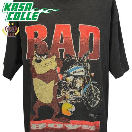 [HARLEY DAVIDSON] Harley-Davidson "Looney Tunes Tasmanian Devil" 90's Vintage T-Shirt, Size XL