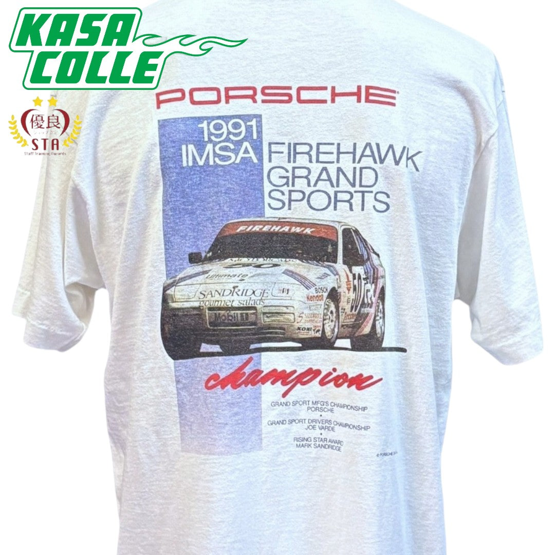 [PORSCHE] Porsche 90's Vintage Corporate T-Shirt, Size L