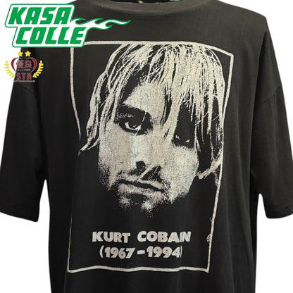 【KURT COBAIN】カートコバーン NIRVANA MEMORIAL FACE 追悼 Tシャツ XL相当