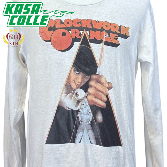 [CLOCKWORK ORANGE] A Clockwork Orange Vintage Long Sleeve T-Shirt (Size L)