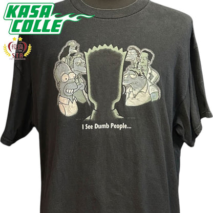 THE SIMPSONS "I See Dumb People..." DELTA Tag Vintage T-Shirt, XL