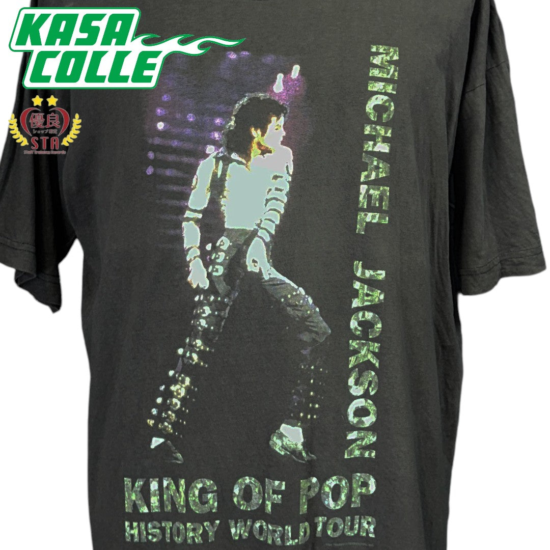 【MICHAEL JACKSON】マイケルジャクソン "KING OF POP HISTORY WORLD TOUR" Vintage  Tシャツ L