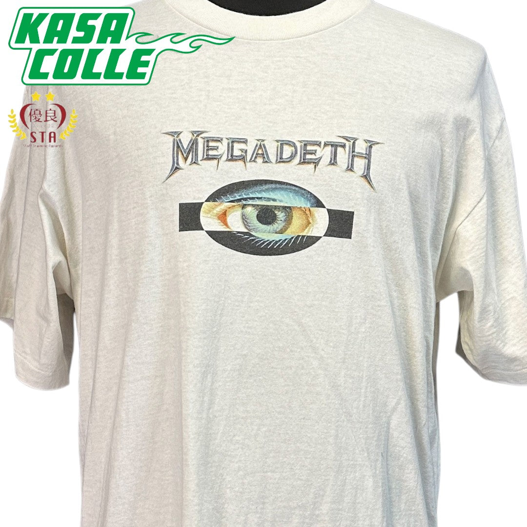 【MEGADETH】メガデス "YOUTHANASIA" giantタグ 90's Vintage Tシャツ XL