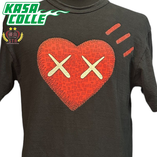 [HUMAN MADE] HUMAN MADE 21AW KAWS Collaboration Heart Print T-Shirt L