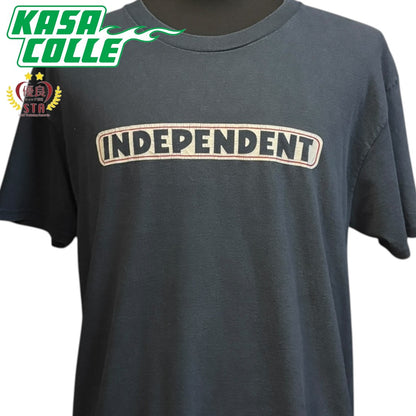 【INDEPENDENT】インディペンデント ネームロゴ Vintage Tシャツ L（XL相当）