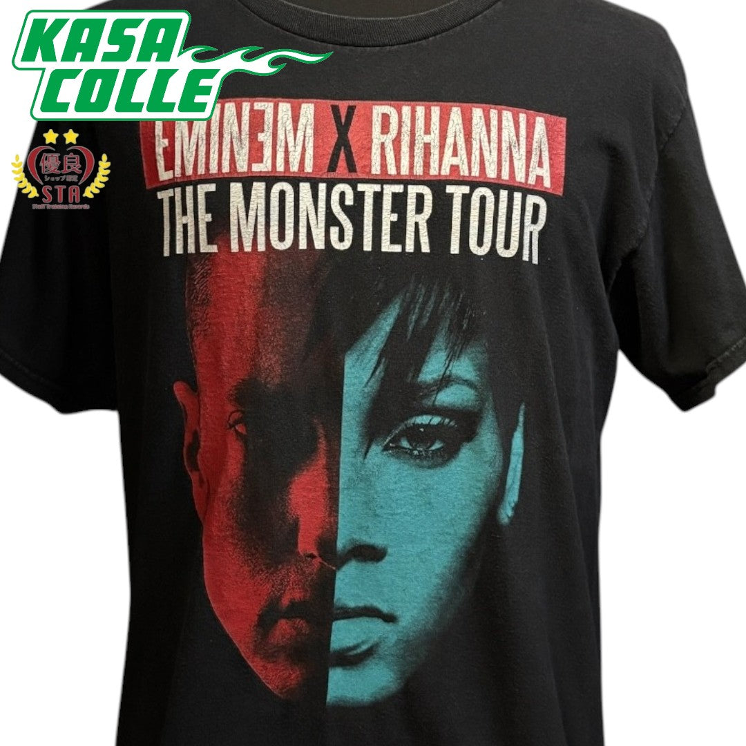 【EMINEM×RIHANNA】エミネム×リアーナ "THE MONSTER TOUR 2014" Tシャツ L相当