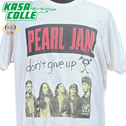 Pearl Jam "Don't Give Up" White T-Shirt, 90s, Size XL