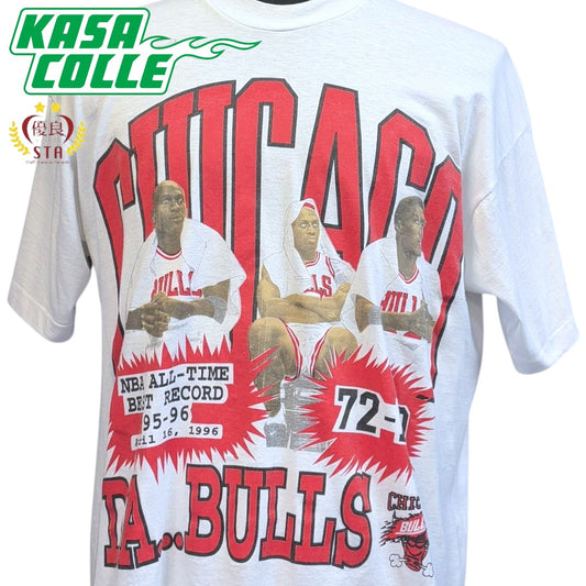[The Bulls 1996 72-10 Jordan etc.] Chicago Bulls 72-10 Jordan etc. T-shirt XL