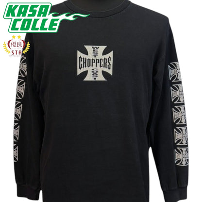 WEST COAST CHOPPERS: West Coast Choppers Logo Long Sleeve T-Shirt, Black, Size L