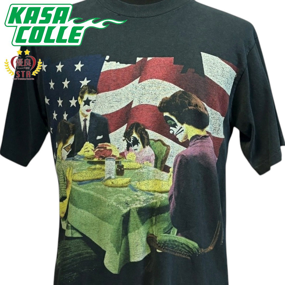 KISS "KISS MY ASS" Vintage T-Shirt, Black, 90s, Size L