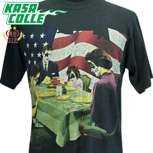 KISS "KISS MY ASS" Vintage T-Shirt, Black, 90s, Size L