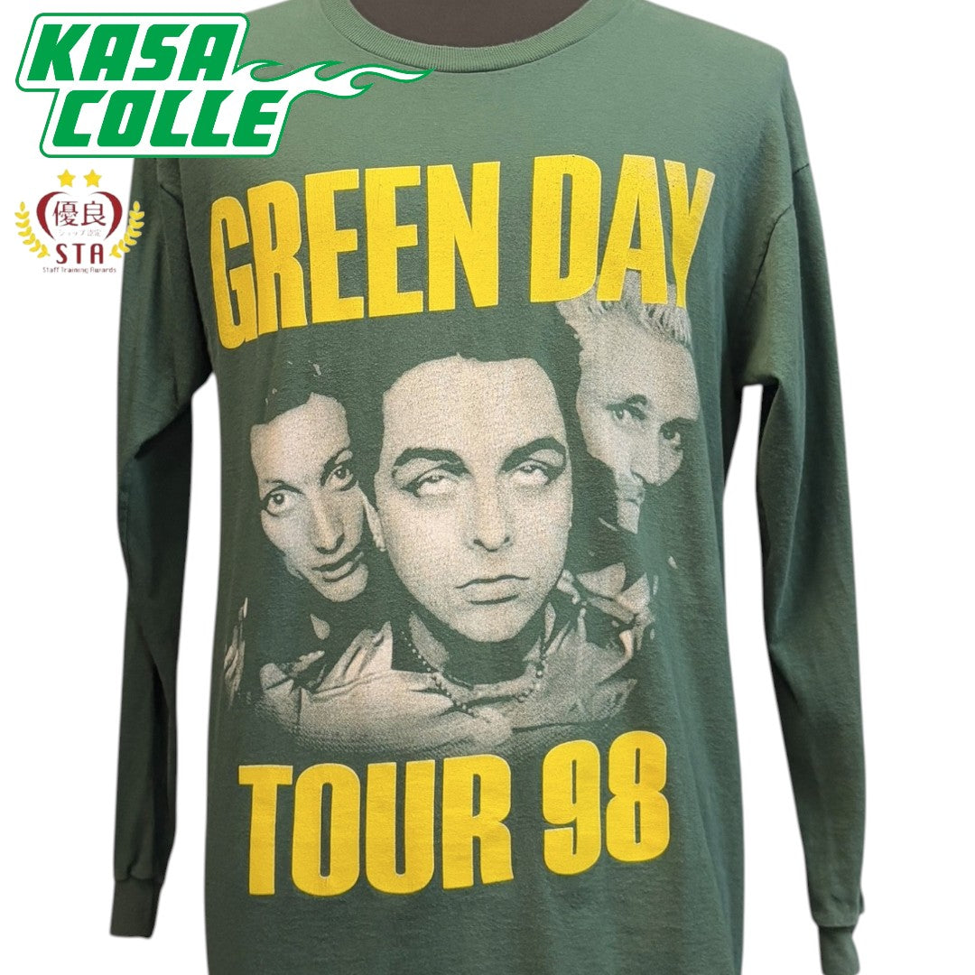 Green Day 1998 Tour Vintage Long Sleeve Tee - Green Day 1998 Tour Vintage Long Sleeve T-Shirt, Size L