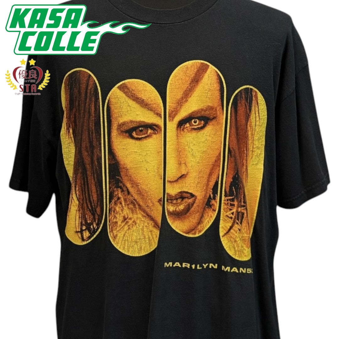 [MARILYN MANSON] Marilyn Manson "ROCK IS DEAD" 90's Vintage T-shirt, size XL