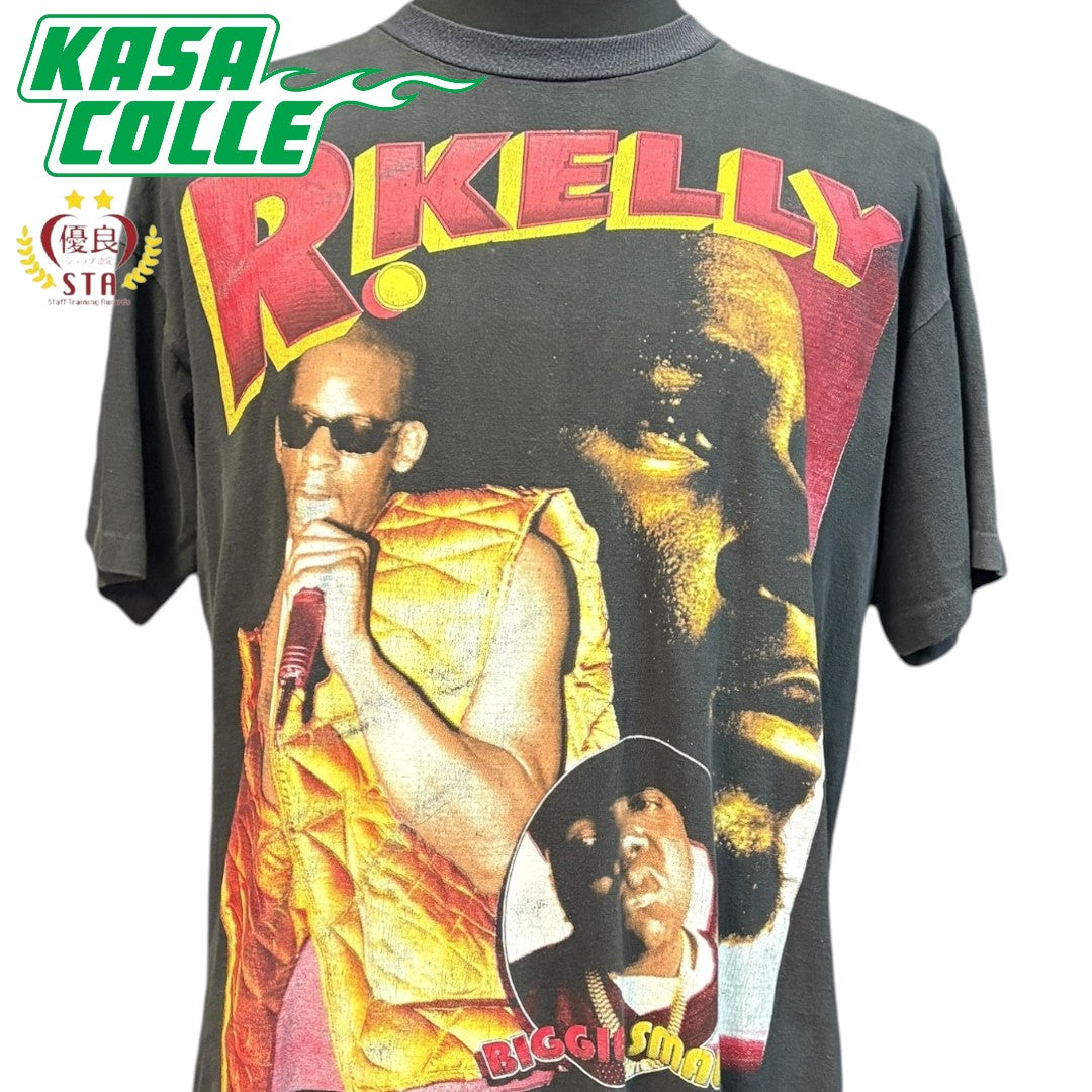 【R.KELLY 】アールケリー Rap Tees ×Raptee R kelly x biggie  90’s vintage Tシャツ XL