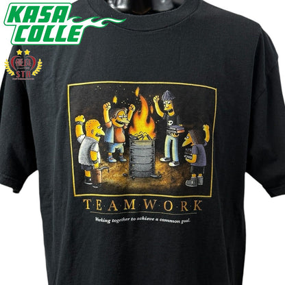 [THE SIMPSONS] The Simpsons TEAMWORK T-shirt