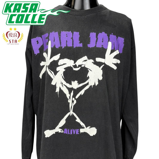 【PEARL JAM】パール・ジャム "ALIVE STICKMAN" Vintage ロングスリーブTシャツ