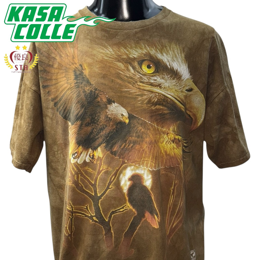 [LIQUID BLUE] Liquid Blue "eagle" Animal Print Dye Tie T-Shirt Made in USA
