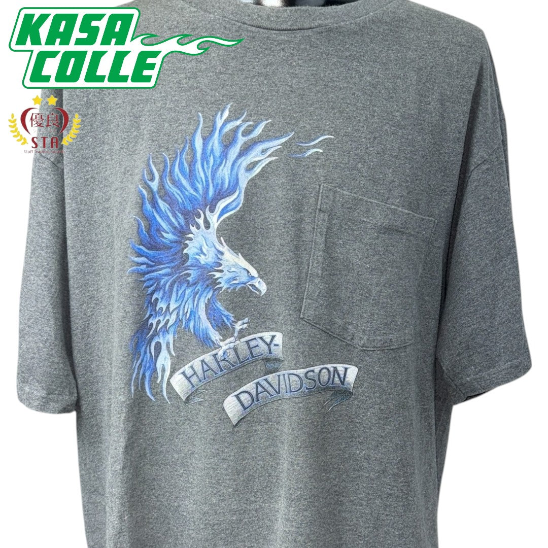 【HARLEY DAVIDSON】ハーレーダビッドソン 1999コピーライト USA製 イーグル 90's Vintage Tシャツ XL