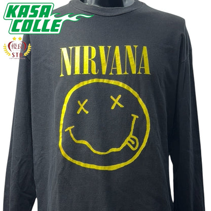 【NIRVANA】ニルヴァーナ スマイルVintage ロングスリーブTシャツ