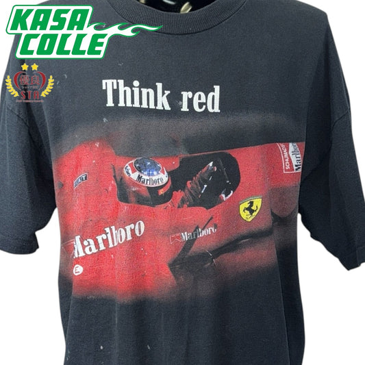 [MARLBORO] Marlboro THINK RED SPA-FRANCORCHAMPS '96 Vintage T-shirt XL