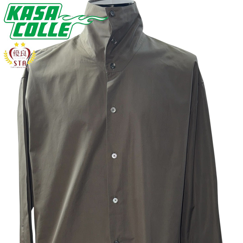 [HERMES] Hermes Serie Button Stand Collar Shirt