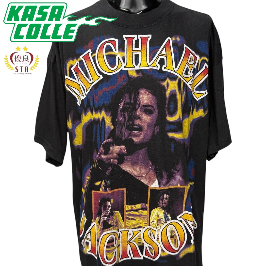 【MICHAEL JACKSON】マイケルジャクソン オーバープリント Vintage Tシャツ