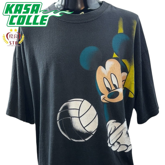 [DISNEY] Disney Mickey "VOLLEYBALL" 90's Vintage T-shirt