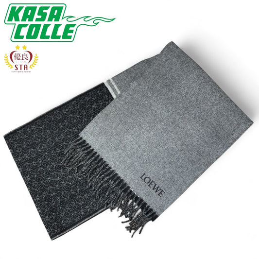 [LOEWE] Loewe Anagram Scarf Gray/Black