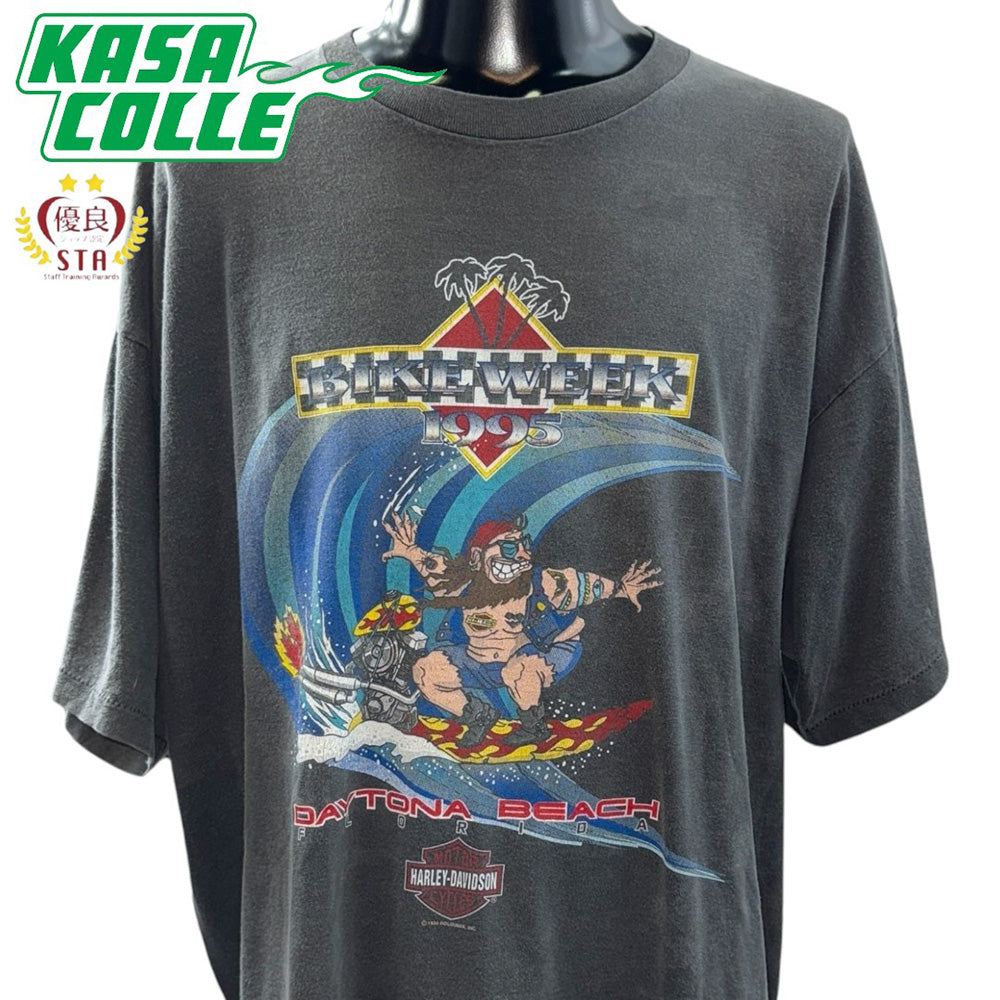 【HARLEY DAVIDSON】ハーレーダビッドソン  BIKE WEEK 1995 DAYTONA BEACH Tシャツ