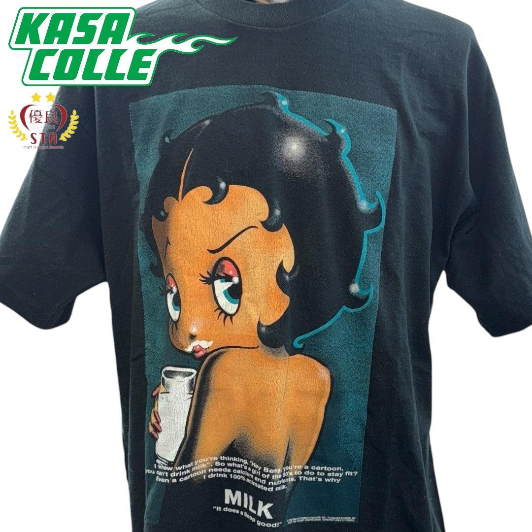 【Betty Boop】ベティ・ブープ "Got Milk?" USA製 90's Vintage Tシャツ XL