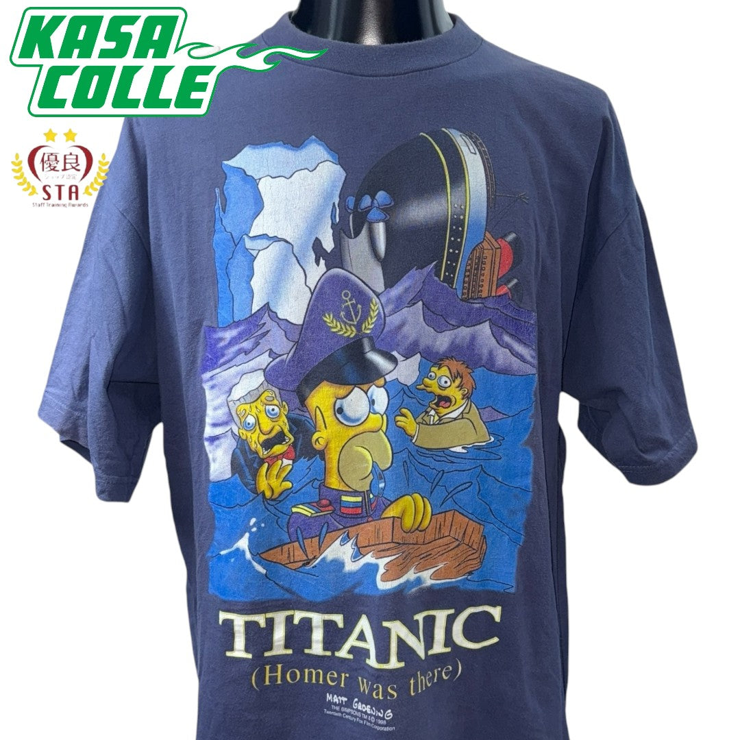 [SIMPSONS TITANIC] The Simpsons Titanic T-shirt XL