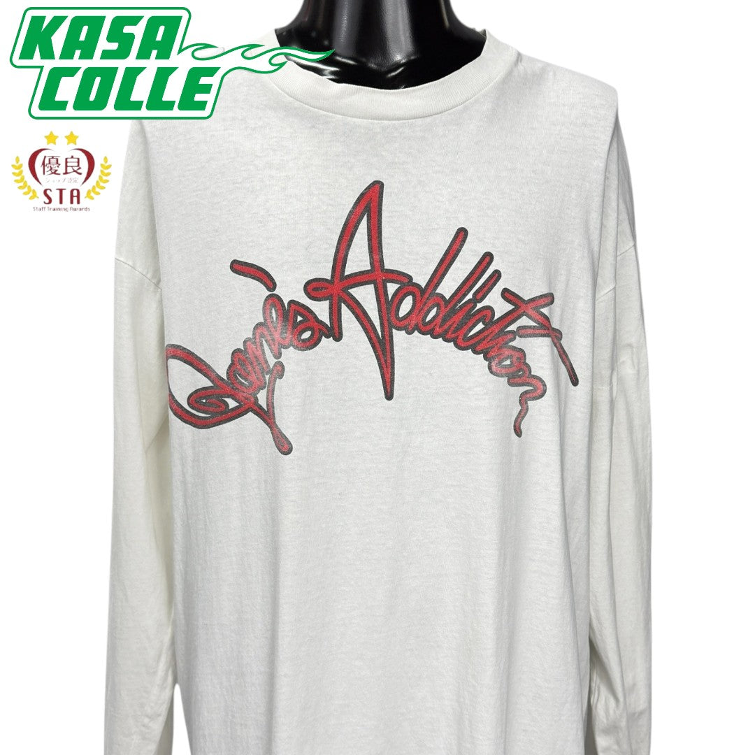 【JANE'S ADDICTION】ジェーンズ アディクション  DELTAタグ 90s Vintage ロングスリーブTシャツ